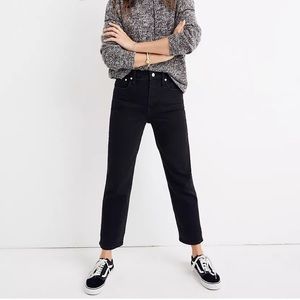 Madewell Black Classic Straight Jean